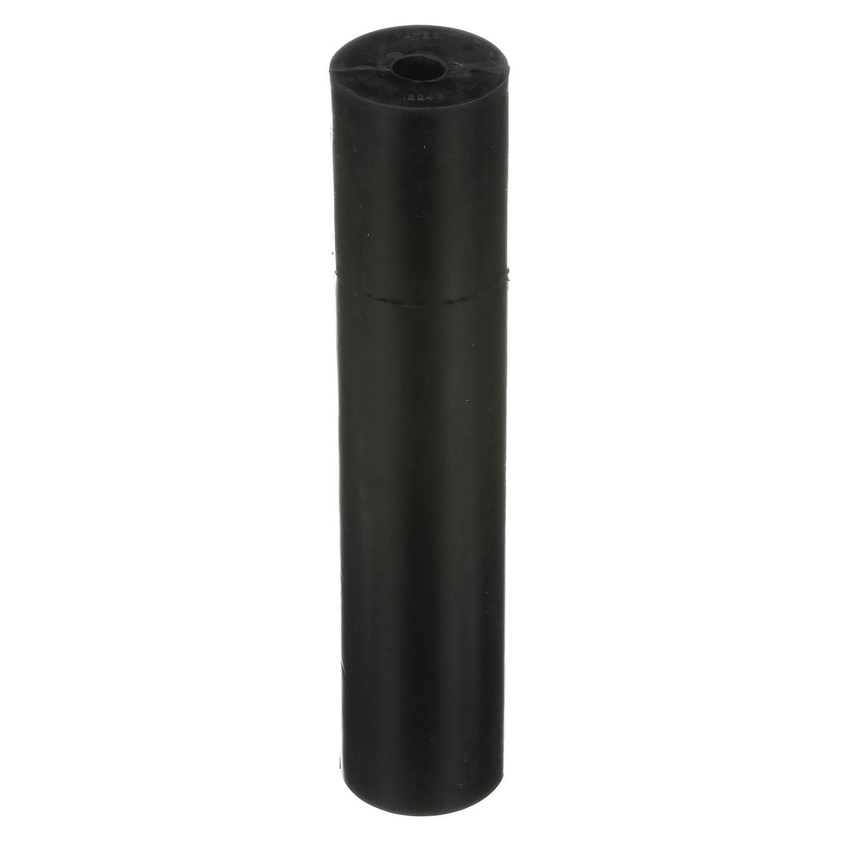 Black Rubber Straight Roller 12in x 2-1/2in w/ 5/8in ID