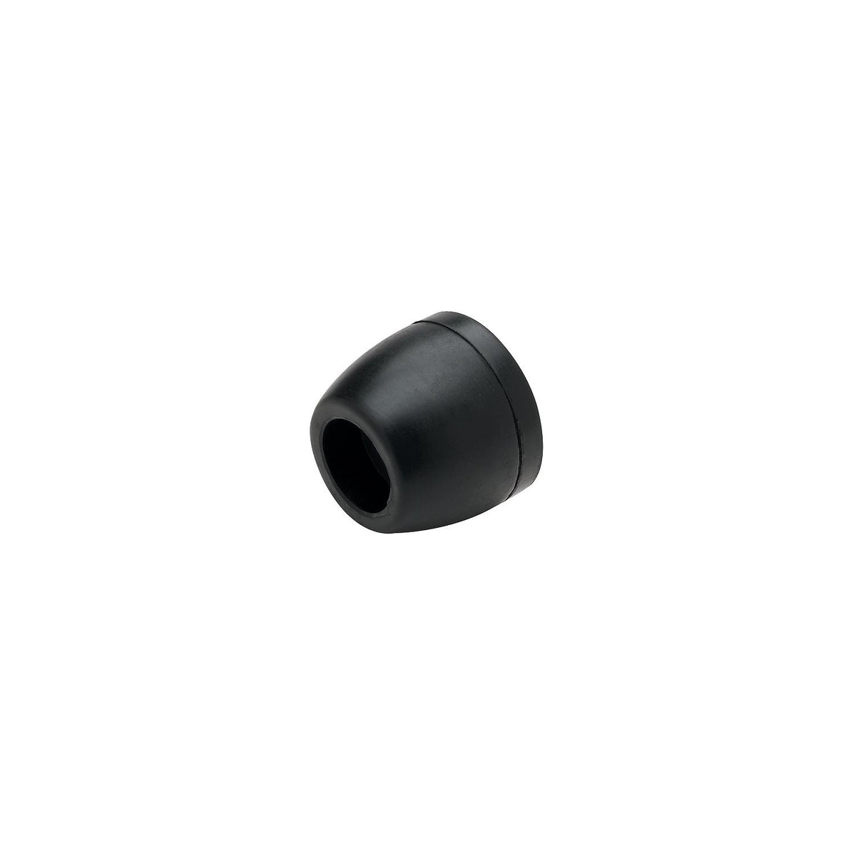 Black Rubber Side Guide End Cap 2-1/2in w/ 5/8in ID