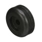 Black Rubber Roller End Cap, 3-1/2in x 1-5/16in w/ 11/16in ID