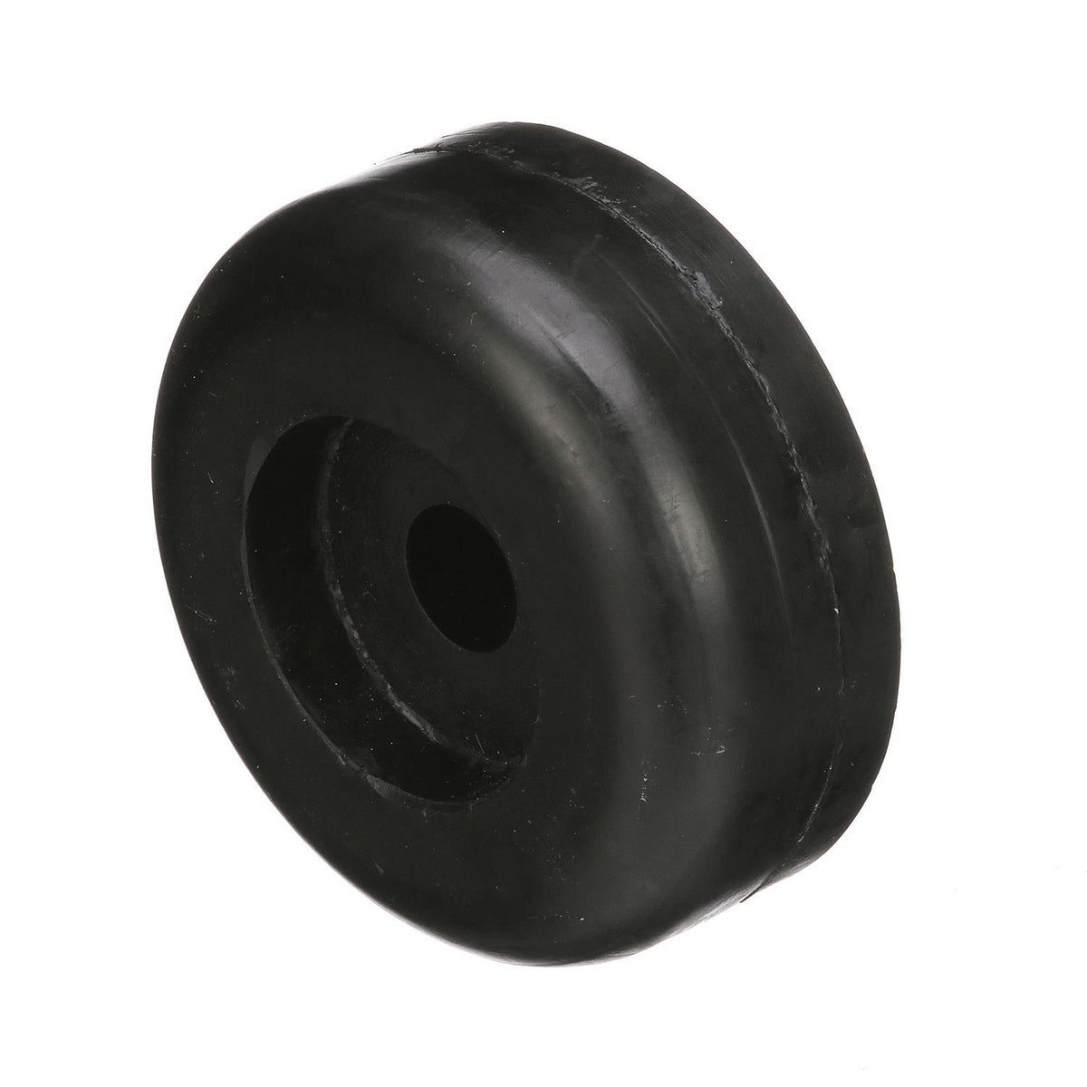 Black Rubber Roller End Cap, 3-1/2in x 1-5/16in w/ 11/16in ID