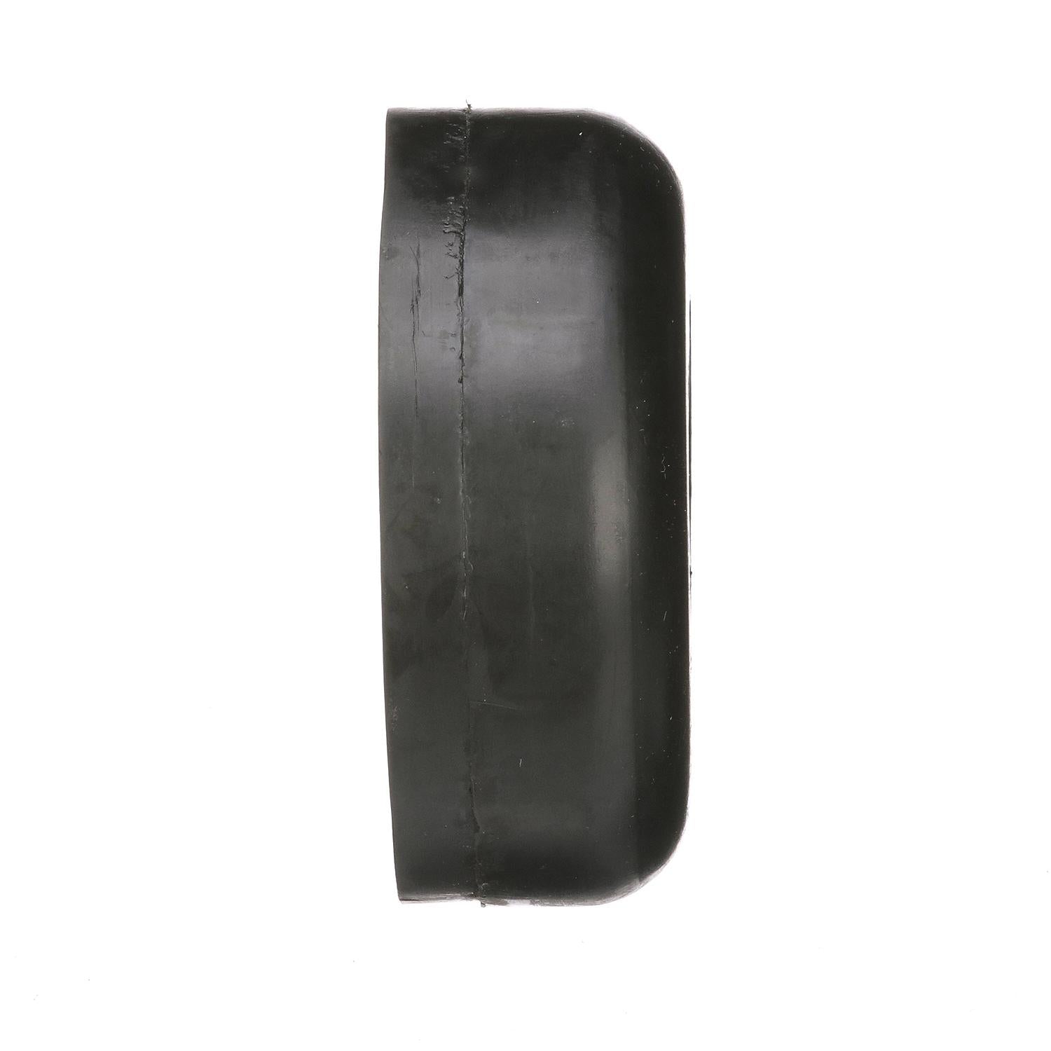 Black Rubber Roller End Cap, 3-1/2in x 1-5/16in w/ 11/16in ID