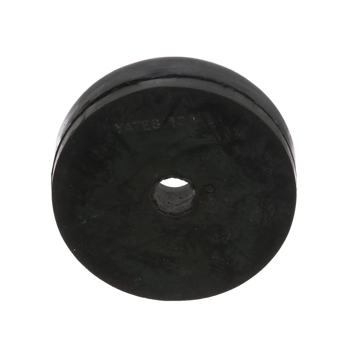 Black Rubber Roller End Cap, 3-1/2in x 1-5/16in w/ 11/16in ID