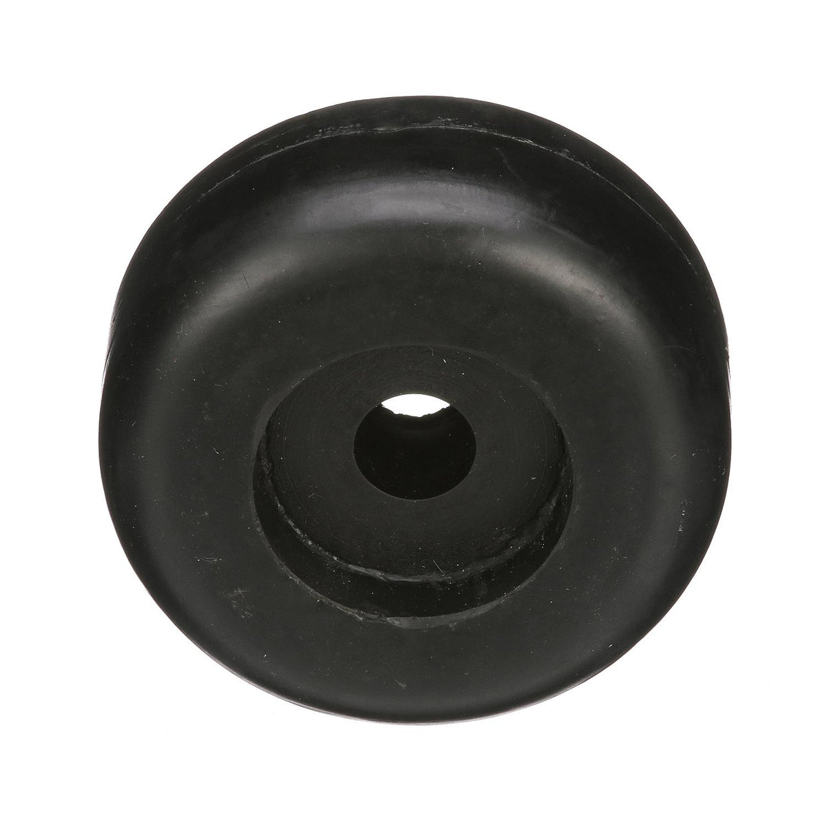 Black Rubber Roller End Cap, 3-1/2in x 1-5/16in w/ 11/16in ID