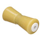 Non-Marking TP Yellow Rubber Keel Roller w/ 5/8in ID Hole, 8in