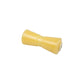 Non-Marking TP Yellow Rubber Keel Roller w/ 5/8in ID Hole, 8in