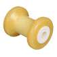 Spool Roller, Non-Marking TP Yellow Rubber, 5in w/ 5/8in Hole