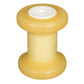 Spool Roller, Non-Marking TP Yellow Rubber, 5in w/ 5/8in Hole