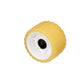Non-Marking TP Yellow Rubber Ribbed Roller 5in D x 3in W w/ 1-1/8in ID Hole