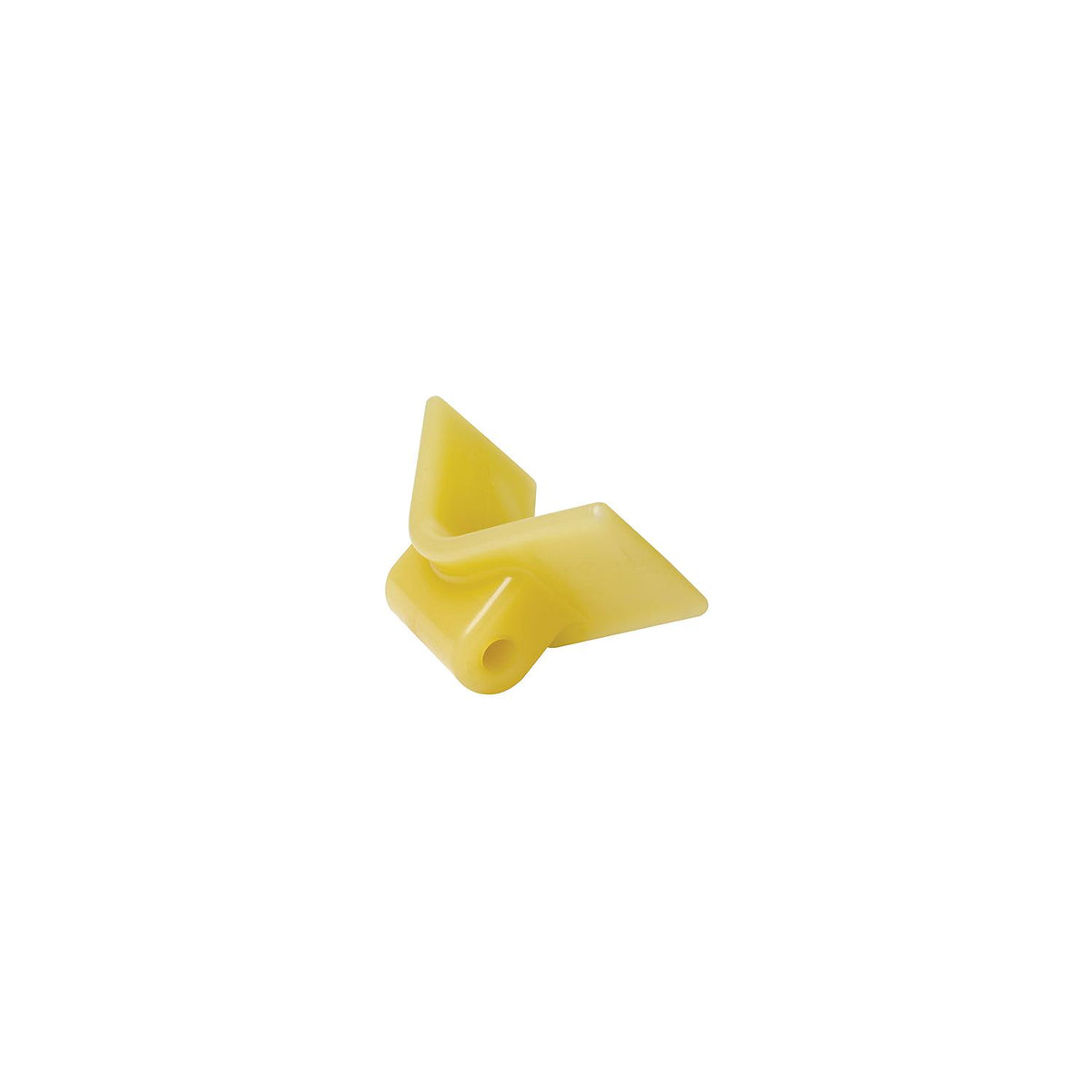 Non-Marking TP Yellow Rubber V-Bow Stop 3in x 1/2in