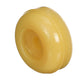 Non-Marking TP Yellow Rubber Roller End Cap 3-1/2in w/ 1-1/4in ID Hole
