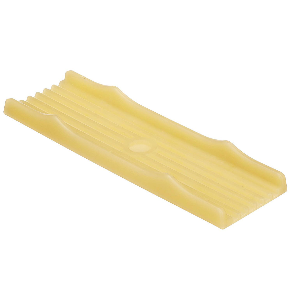 Non-Marking TP Yellow Rubber Keel Pad 12in L x 3-1/2in W x 1in H