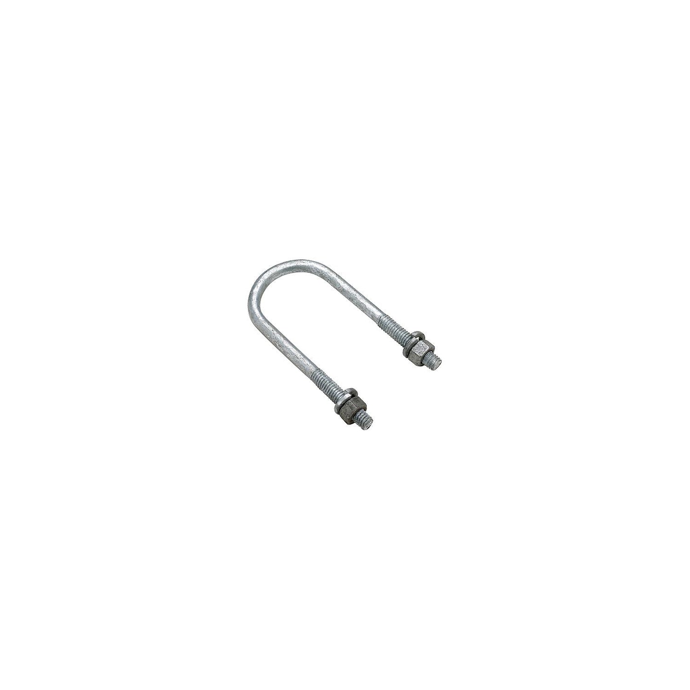 Round U-Bolt, Galvanized, 1-3/8in x 4-5/16in, Bulk