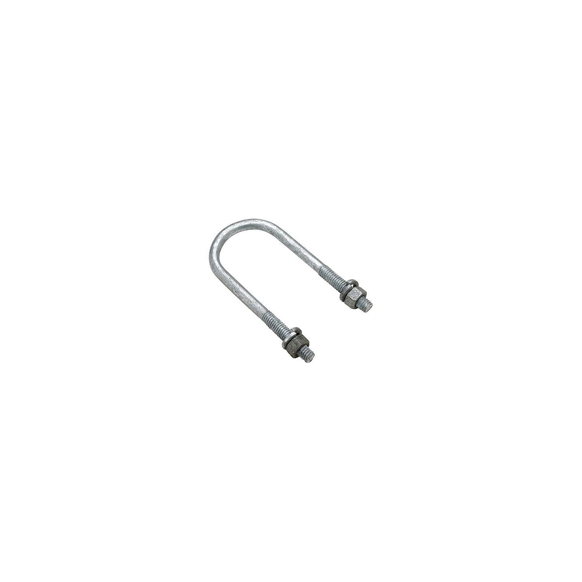 Round U-Bolt, Galvanized, 2-3/8in x 5-3/8in, Bulk