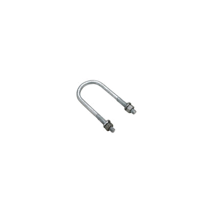 Round U-Bolt, Galvanized, 2-3/8in x 5-3/8in, Bulk