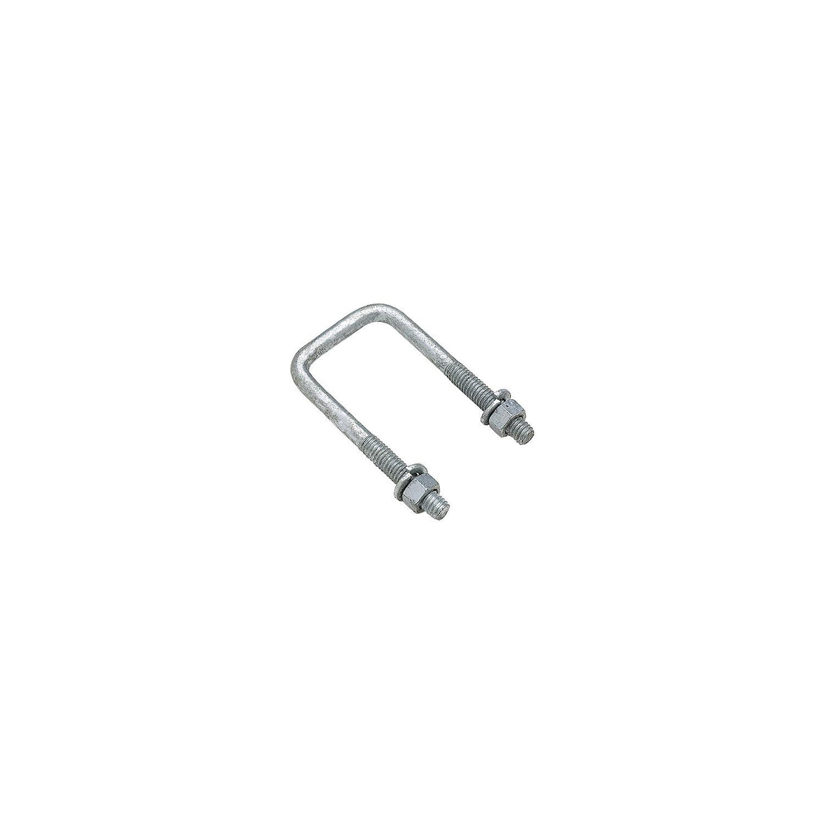 Square U-Bolt, Galvanized, 3-1/16in x 3-7/8in