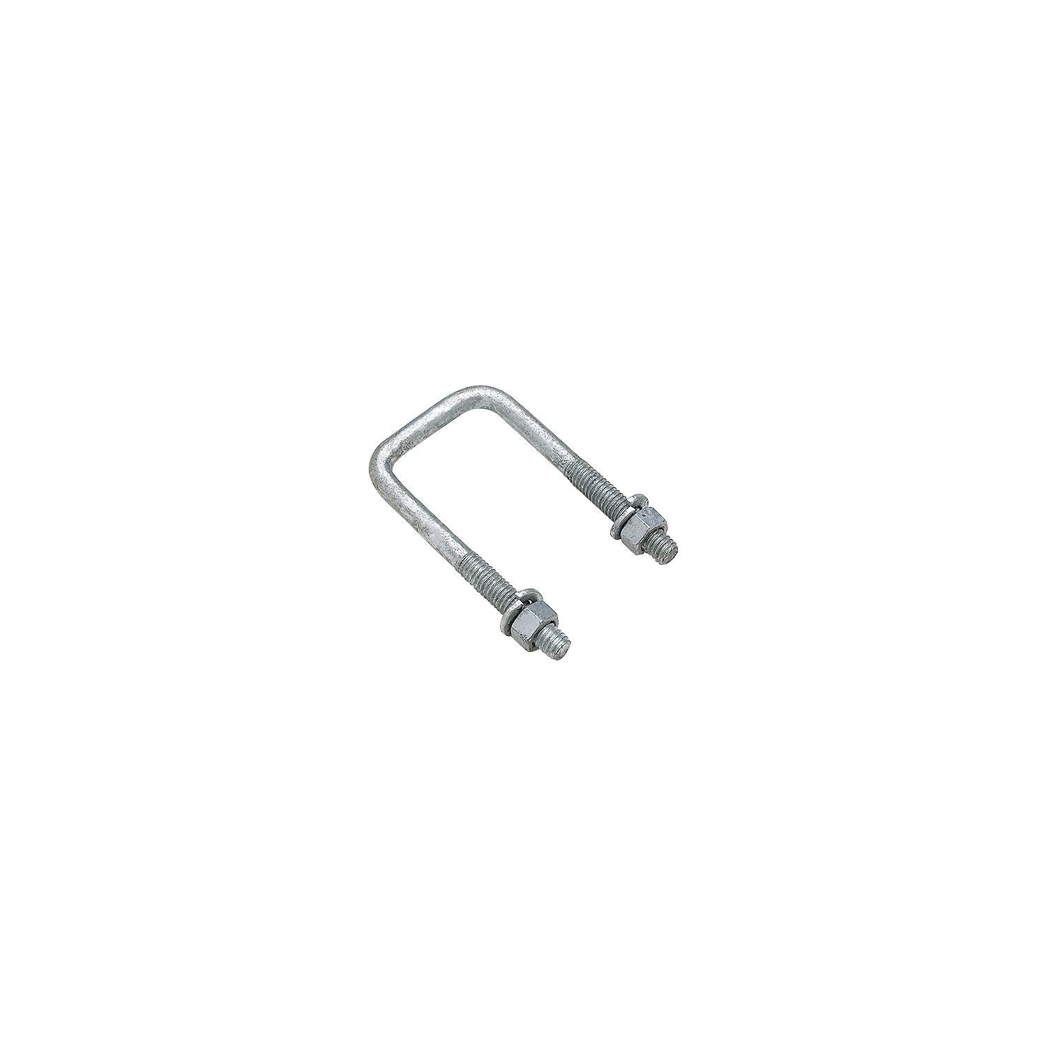 Square U-Bolt, Galvanized, 3-1/16in x 4-7/8in