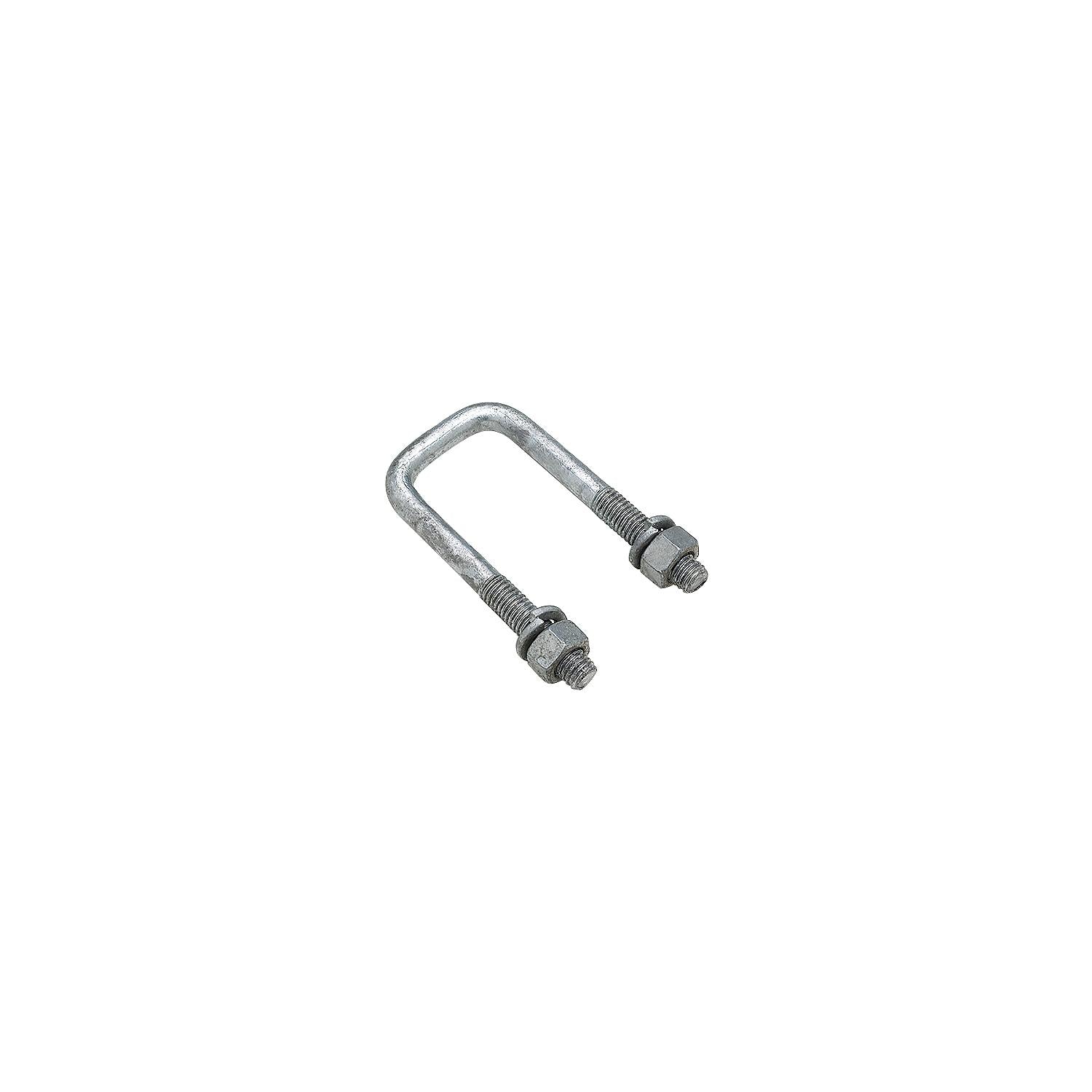 Square U-Bolt, Galvanized, 3-1/16in x 6-5/16in