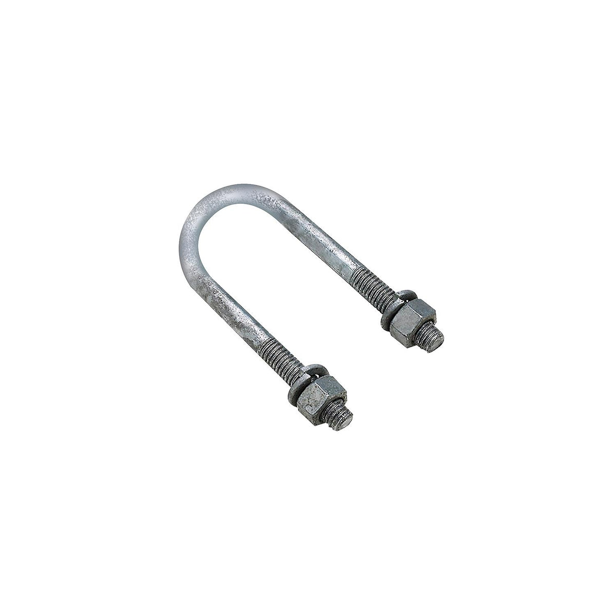 Round U-Bolt, Galvanized, 2-3/8in x 5-3/8in, Bulk