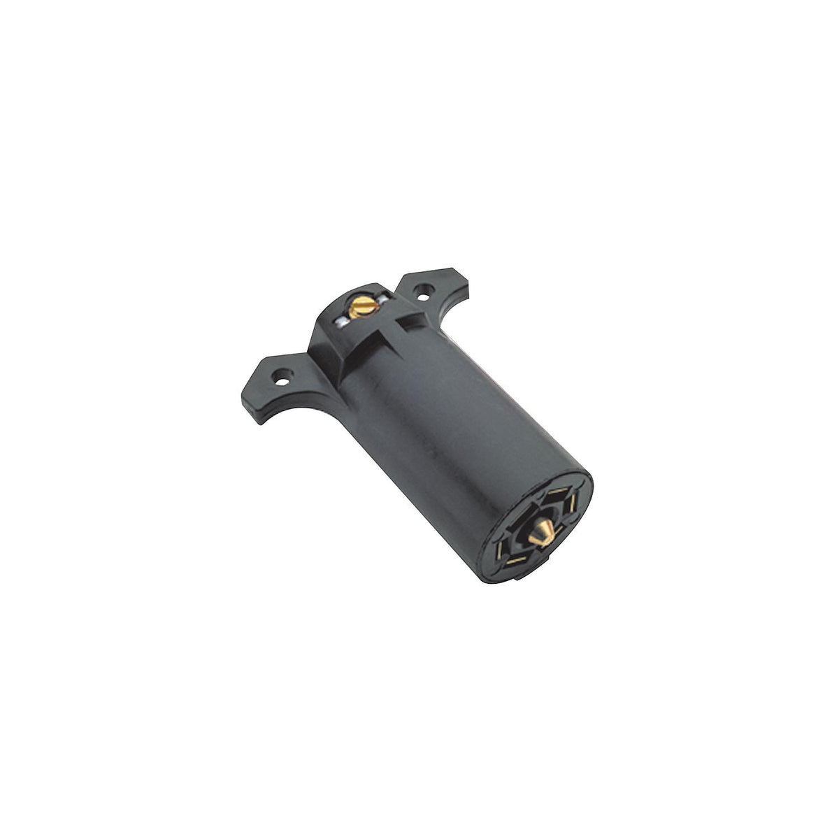 7-Way Round RV Style Trailer Connector, Trailer Side