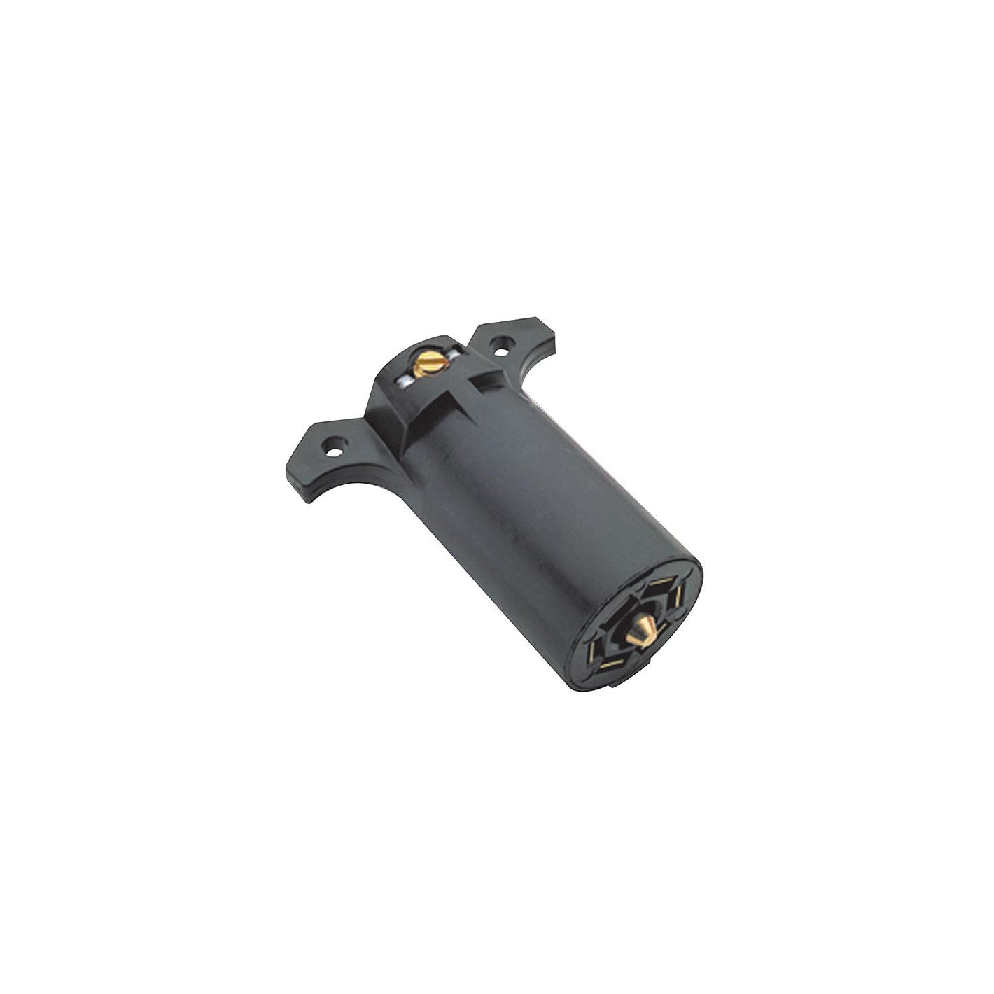 7-Way Round RV Style Trailer Connector, Trailer Side