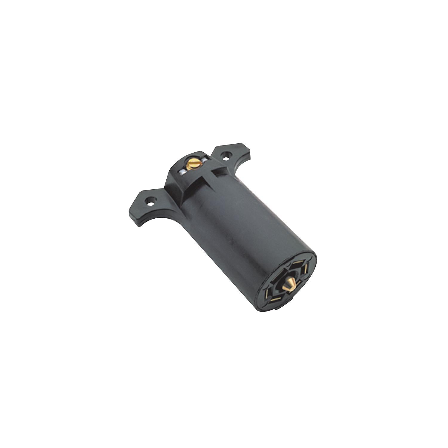 7-Way Round RV Style Trailer Connector, Trailer Side