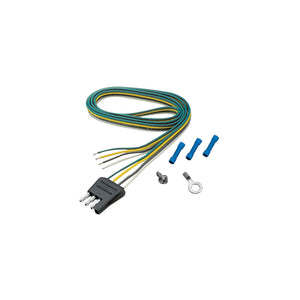 4-Way Flat Trailer Harness 48in, Trailer Side