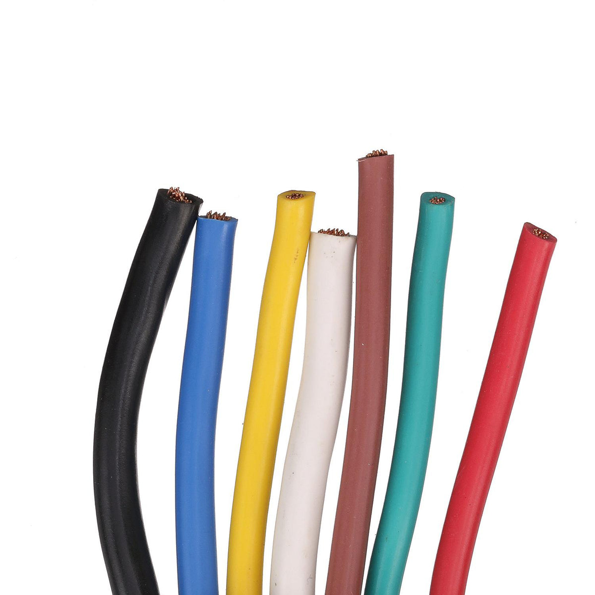 7-Way Trailer Wiring 8ft Cable w/ 7-Way Molded Connector