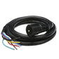 7-Way Trailer Wiring 8ft Cable w/ 7-Way Molded Connector