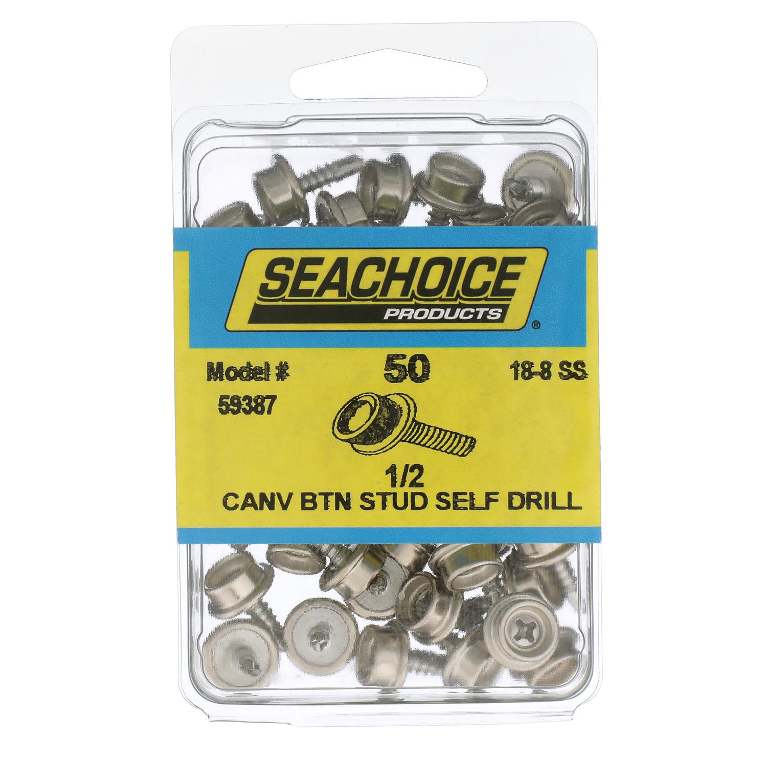 Button Stud Self-Drilling Screw 1/2in, 1/PK