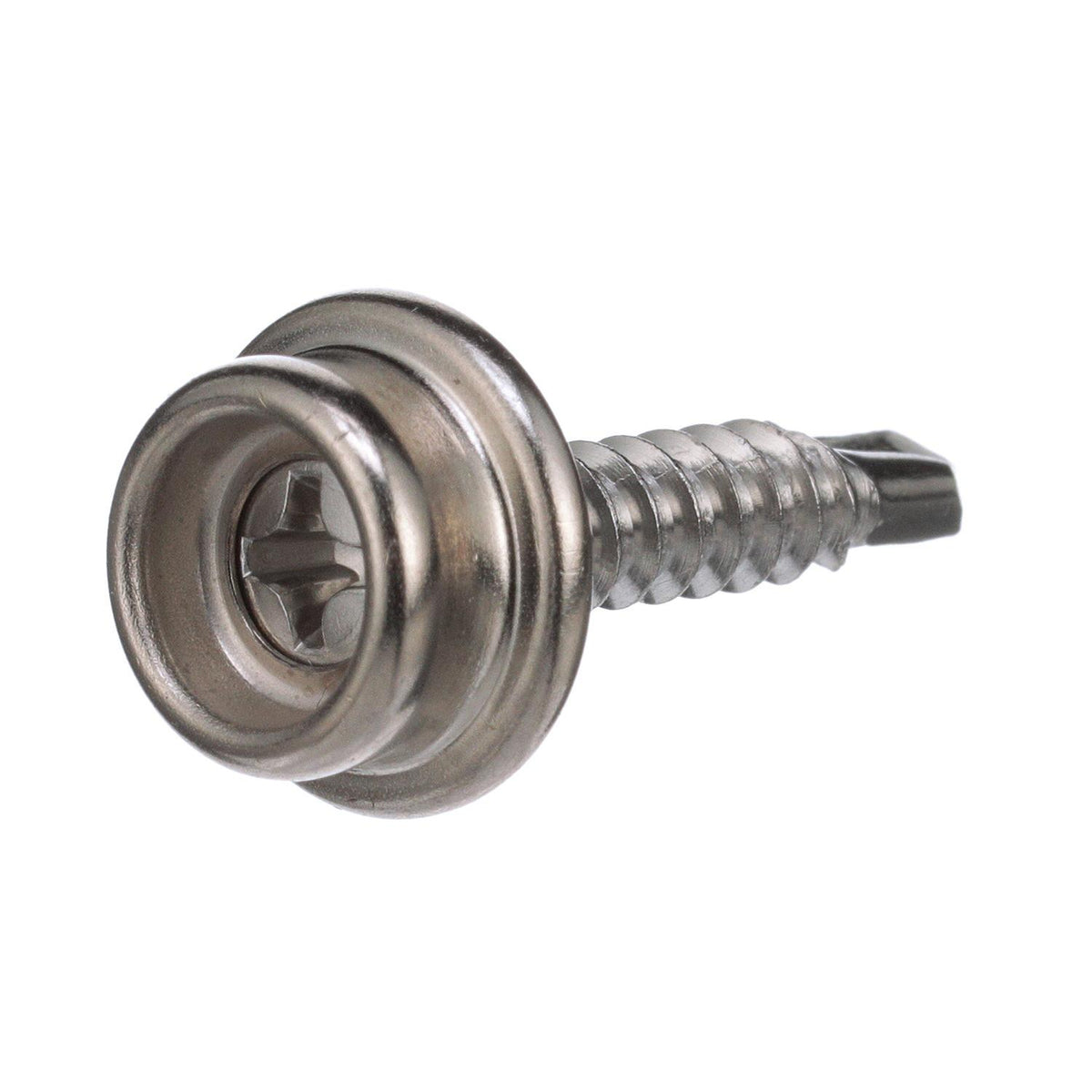 Button Stud Self-Drilling Screw 3/4in, 1/PK