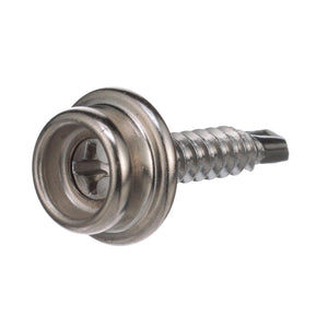 Button Stud Self-Drilling Screw 3/4in, 1/PK