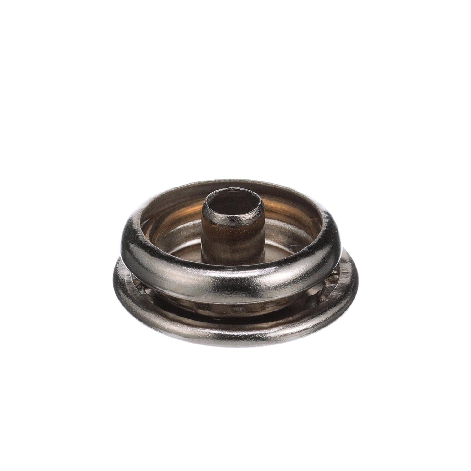 Stainless Steel Button Socket w/ Barrel, 1/4in, 40 Sets