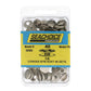 Stainless Steel Button Socket w/ Barrel, 1/4in, 40 Sets