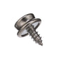 Stainless Steel Button Stud w/ Tapping Screw, #8 x 3/8in, 40/PK