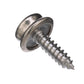 Stainless Steel Button Stud w/ Tapping Screw, #8 x 5/8in, 40/PK