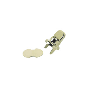 Twist Studs w/ 2 Prong Base & Clinch Plate, 2/PK
