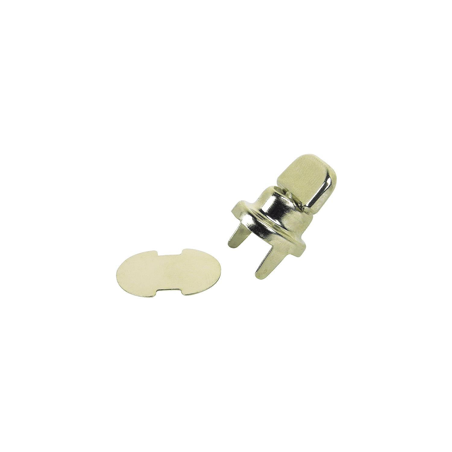 Twist Studs w/ 2 Prong Base & Clinch Plate, 2/PK