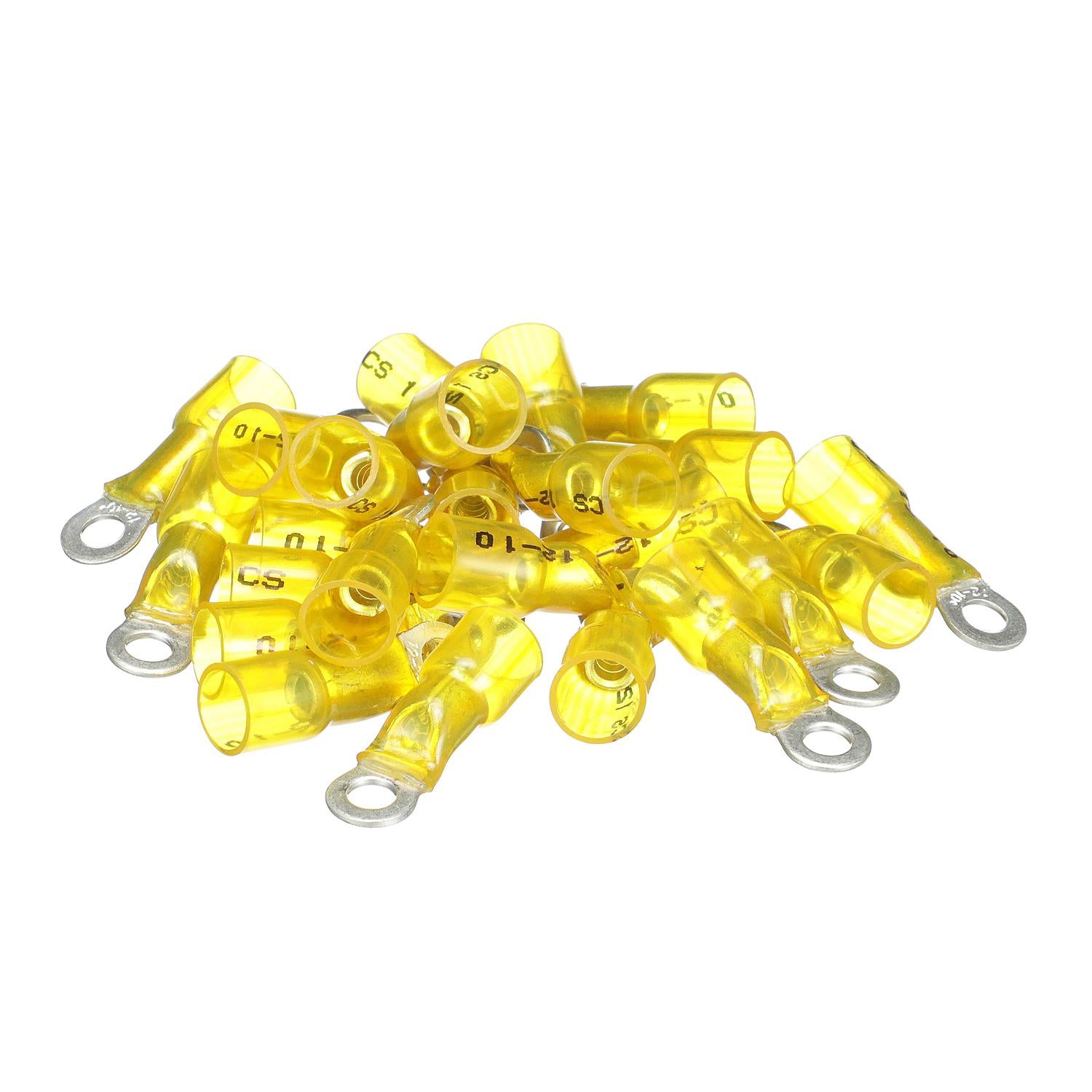 12-10 #10Heat Shrink Ring Terminals, 25/PK