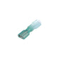 3-to-1 Heat Shrink Insulated Quick Disconnect, 16-14 Ga, .250in Female, Blue, 25/PK