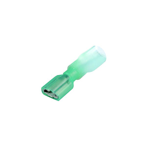 3-to-1 Heat Shrink Insulated Quick Disconnect, 16-14 Ga, .187in Female, Blue, 25/PK