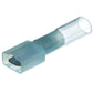 3-to-1 Heat Shrink Insulated Quick Disconnect, 16-14 Ga., 0.250in Male, Blue, 25/PK