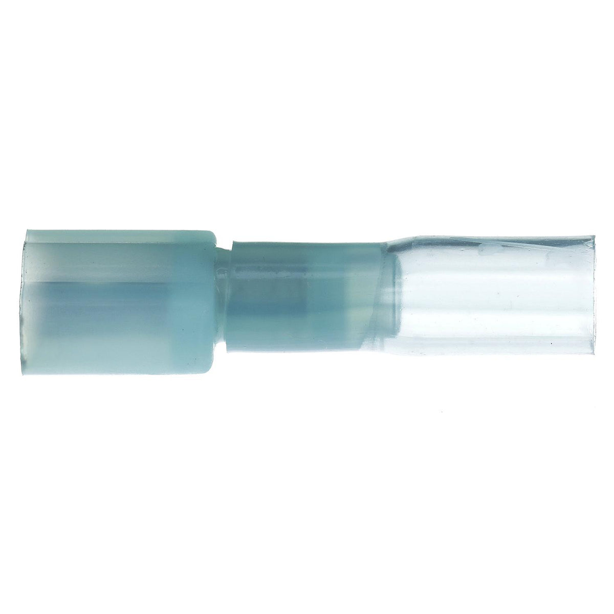 3-to-1 Heat Shrink Insulated Quick Disconnect, 16-14 Ga., 0.250in Male, Blue, 25/PK