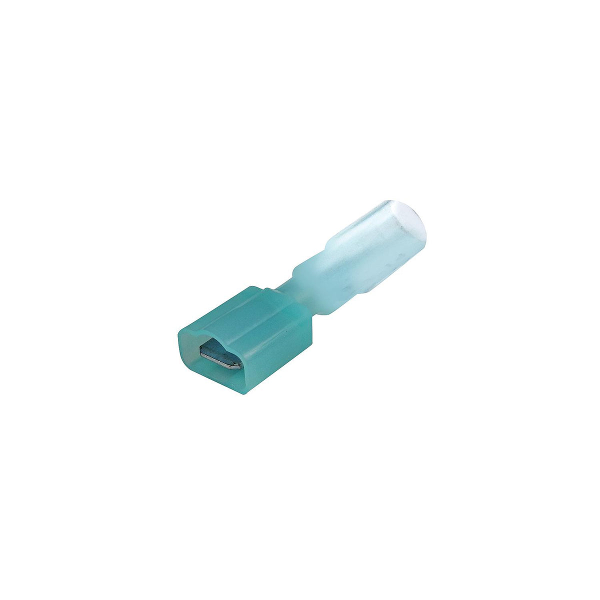 3-to-1 Heat Shrink Insulated Quick Disconnect, 16-14 Ga., 0.250in Male, Blue, 25/PK