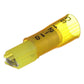 3-to-1 Heat Shrink Insulated Quick Disconnect, 12-10 Ga., 0.250in Female, Yellow, 25/PK