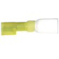 3-to-1 Heat Shrink Insulated Quick Disconnect, 12-10 Ga, .250in Male, Yellow, 25/PK