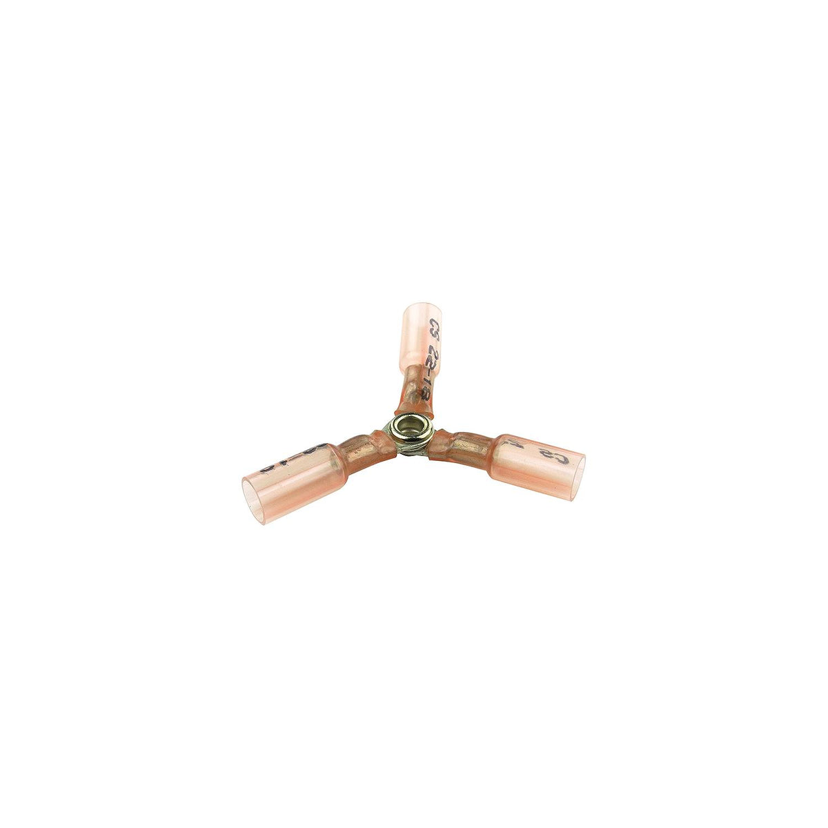 Clear Seal 22-18 Ga. 3-Way Splice, Red, 3/PK