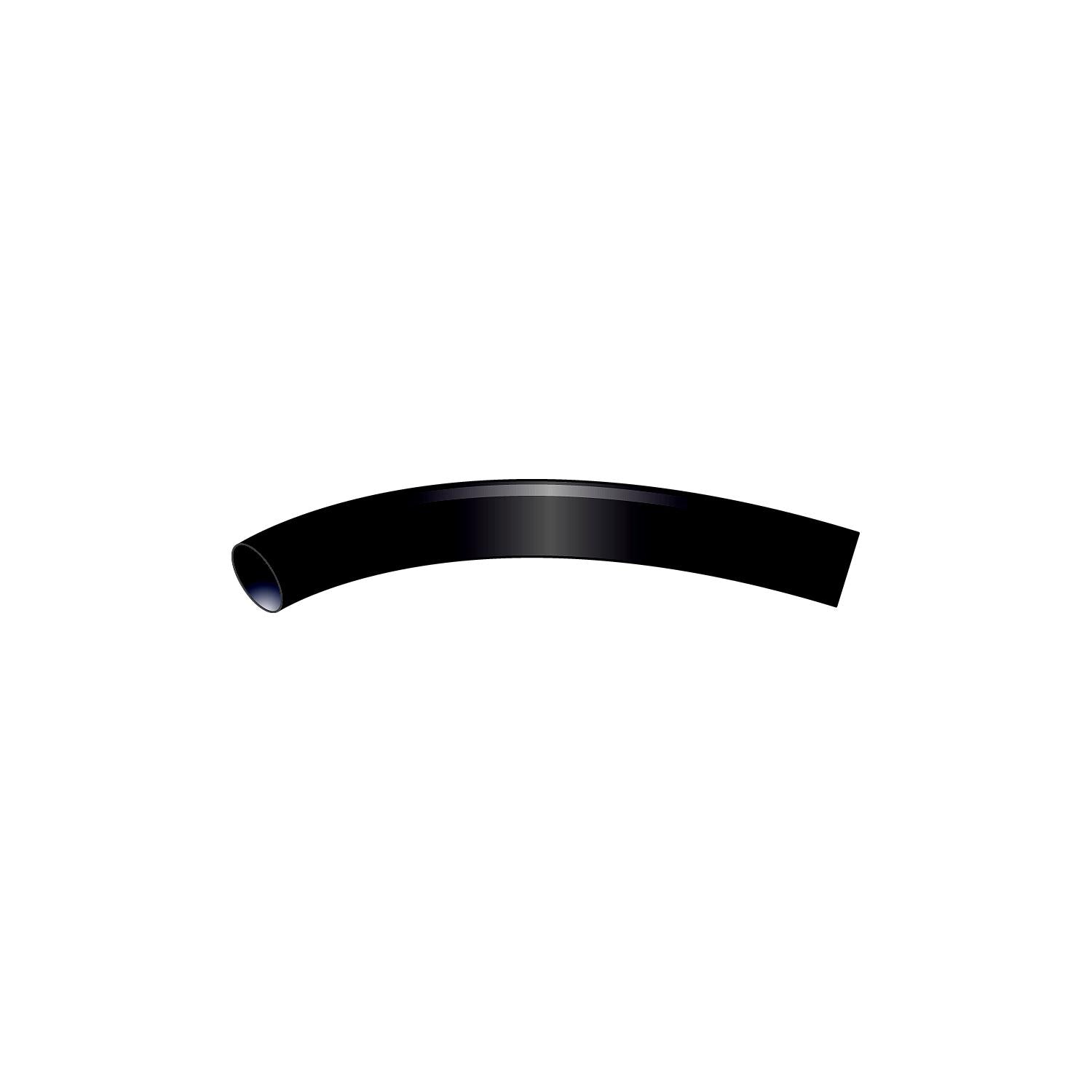 Heat Shrink Vinyl Sleeve, 1/2in x 6in Black, 4/PK