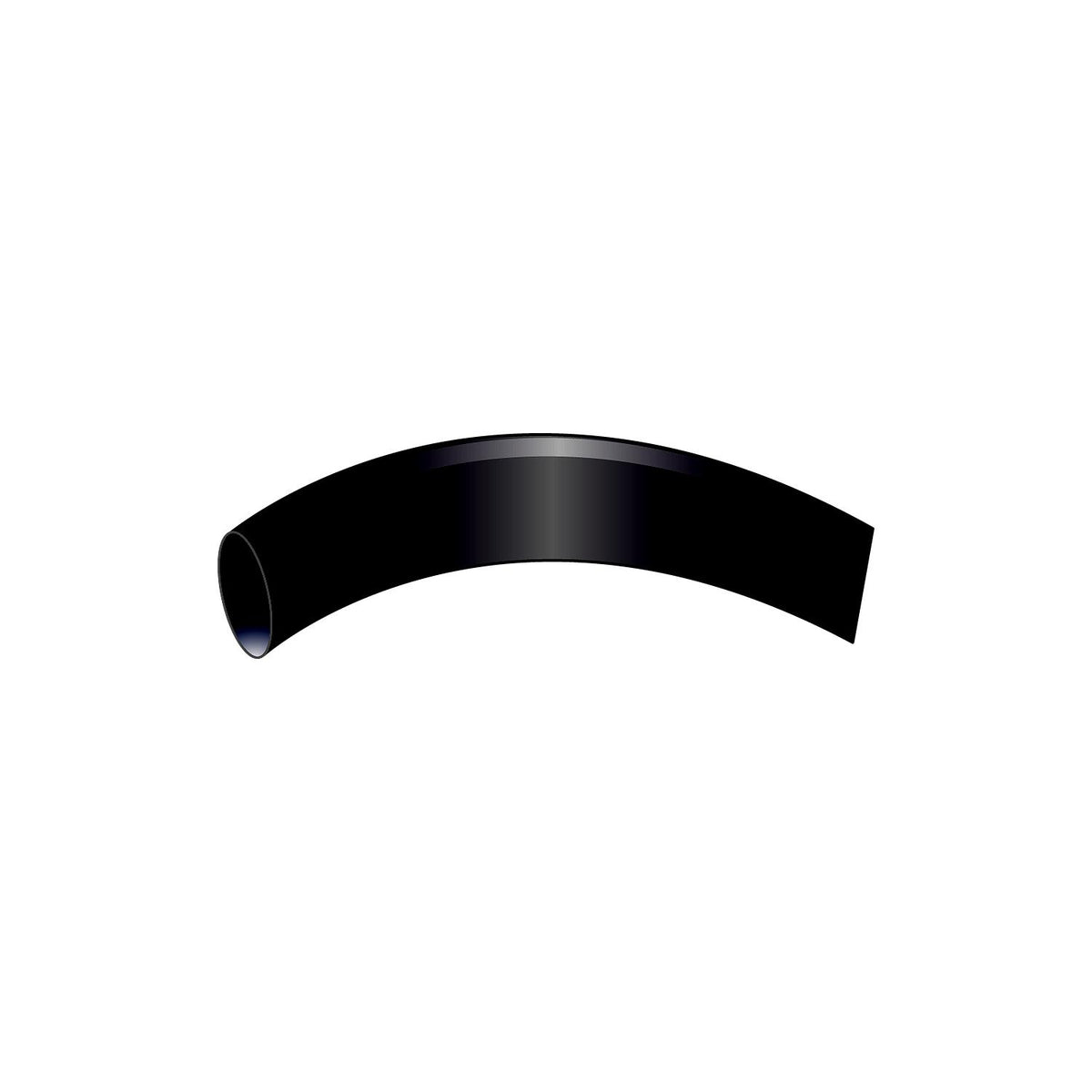 Heat Shrink Vinyl Sleeve, 3/4in x 6in Black, 3/PK