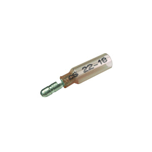22-18  Gauge Insulated Heat Shrink Bullet Terminals, .156, Male, 25/PK