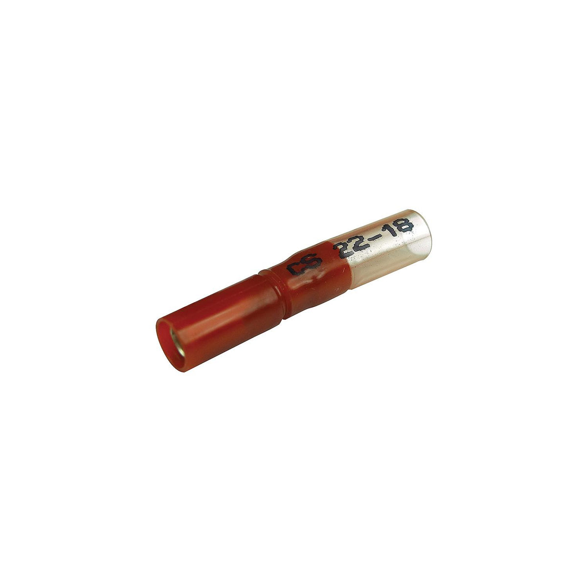 22-18  Gauge Insulated Heat Shrink Bullet Terminals, .180, Female, 25/PK
